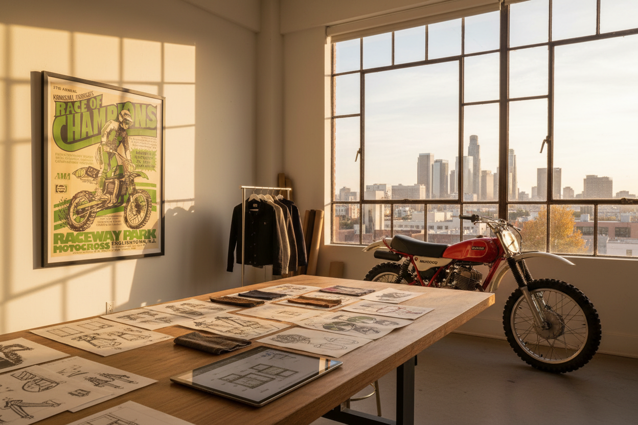 Design Studio with Vintage Motocross