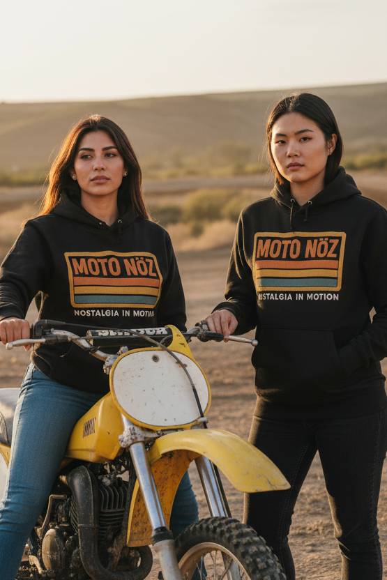 Heritage Block Hoodie Duo Female Models