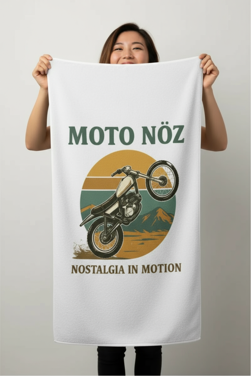 MOTO NÖZ Heritage Towel fully displayed
