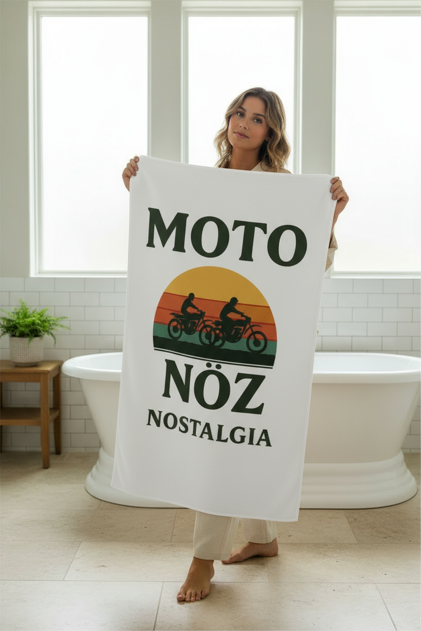 MOTO NÖZ Heritage Towel in white
