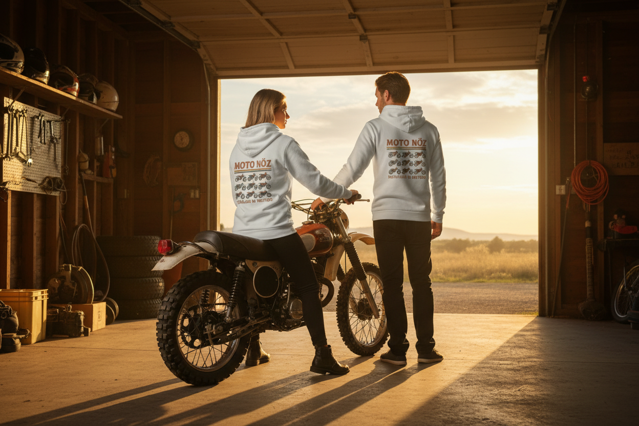 MOTO NÖZ Hoodie Back View Duo