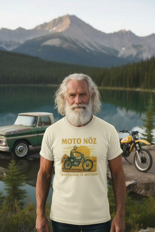 MOTO NÖZ lifestyle image with retro vehicles