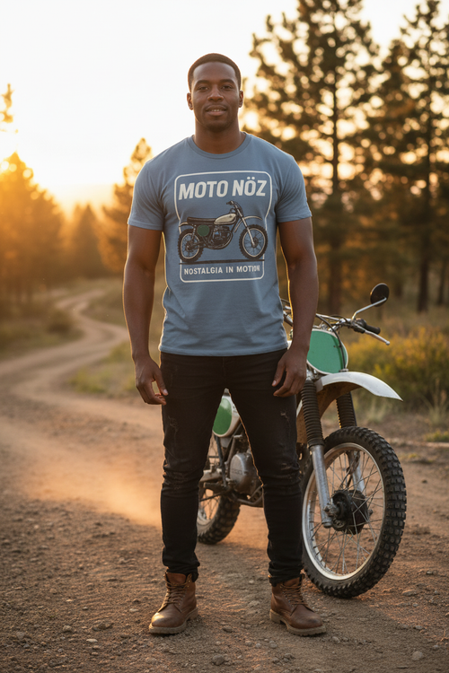 MOTO NÖZ T-Shirt on Male Model