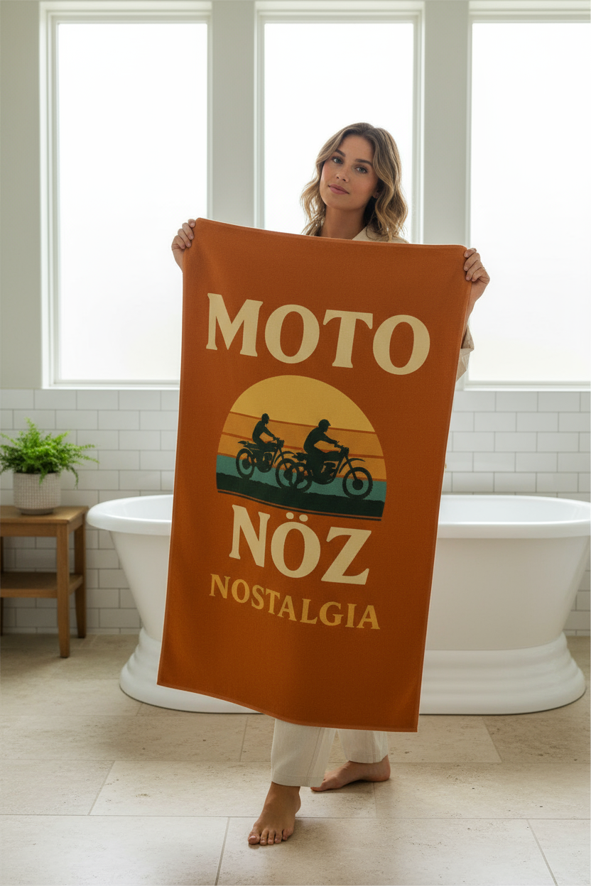 The MOTO NÖZ Heritage Towel 1 - With Female Model