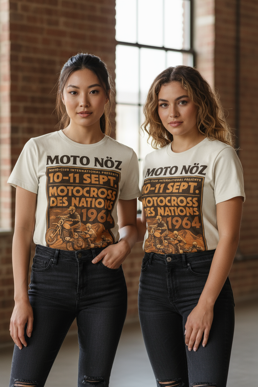 Two models wearing The NÖZ 19
