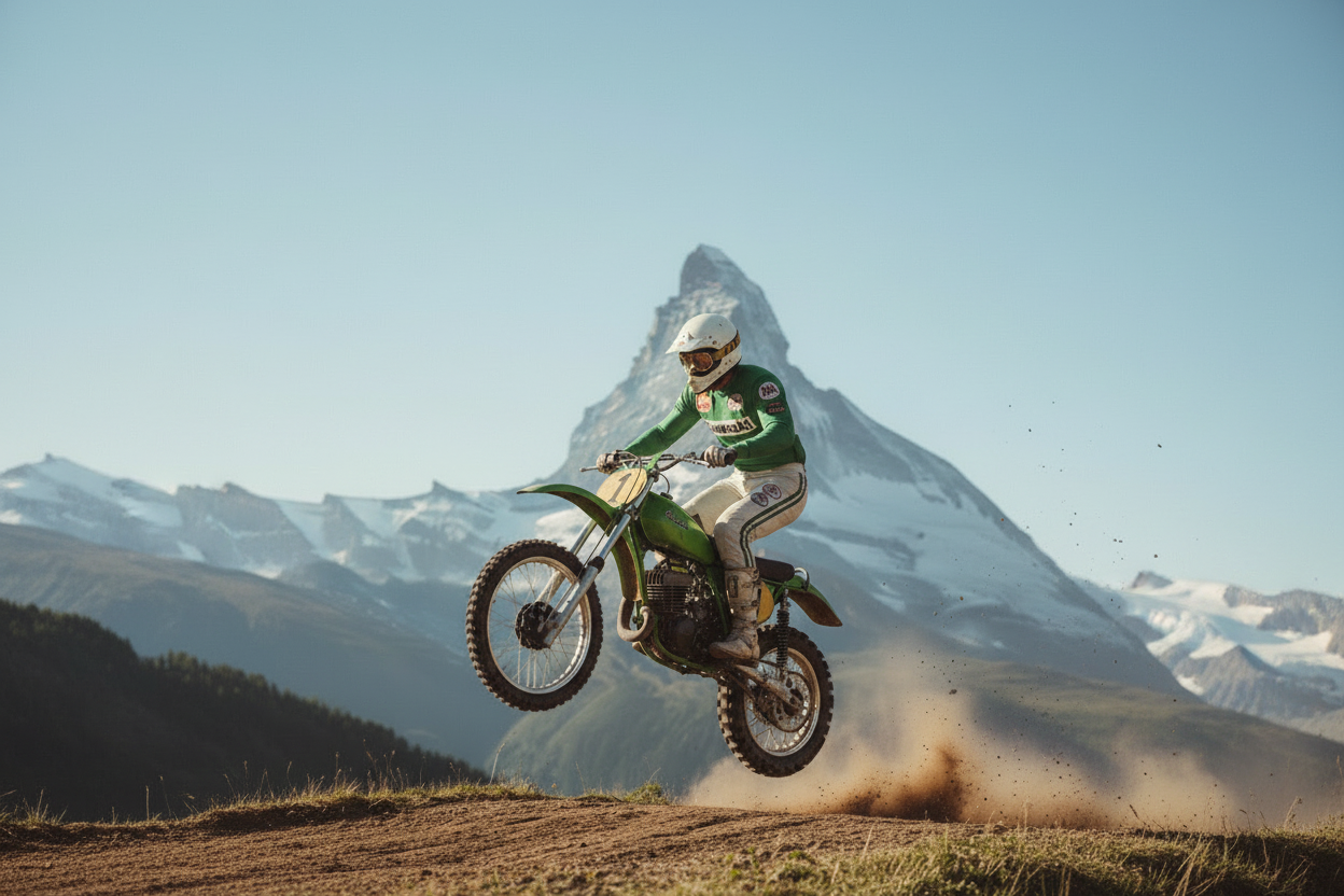 Widescreen Matterhorn motocross